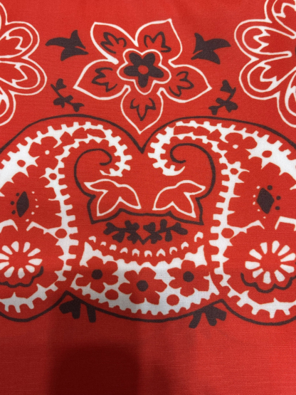 MIU25SS Printed Colorblocked Cotton Half Skirt