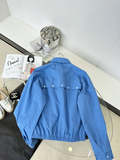 MIU25SS embroidered monogrammed logo shirt