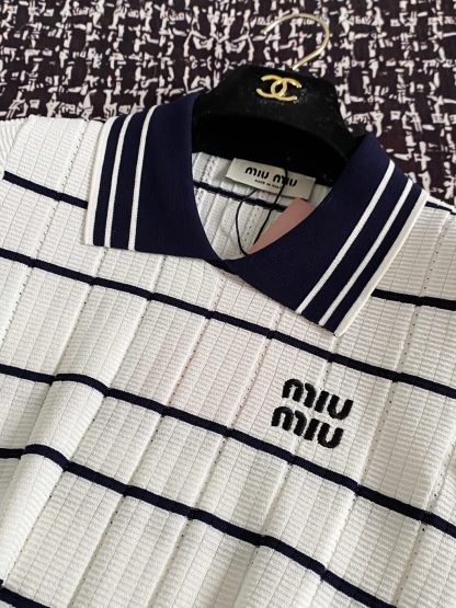 MIU25SS Embroidered Logo Short Sleeve T-Shirt