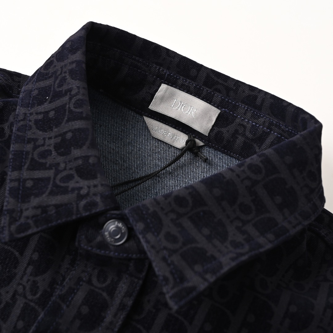 DIA  Printed denim long sleeved shirt