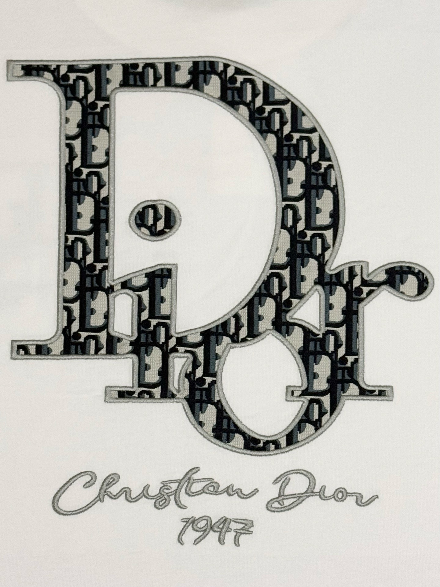 DD Embroidered large logo T-shirt on the back