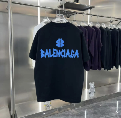 BA Back large letter short sleeved T-shirt