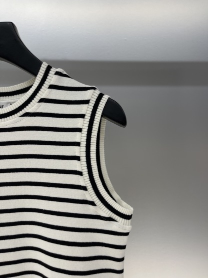CLIN 25SS Striped vest skirt