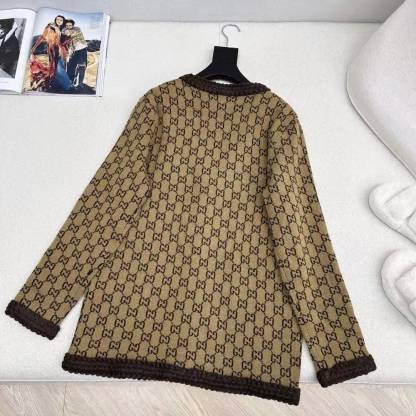 GG 25SS Vintage vintage floral logo cardigan jacket