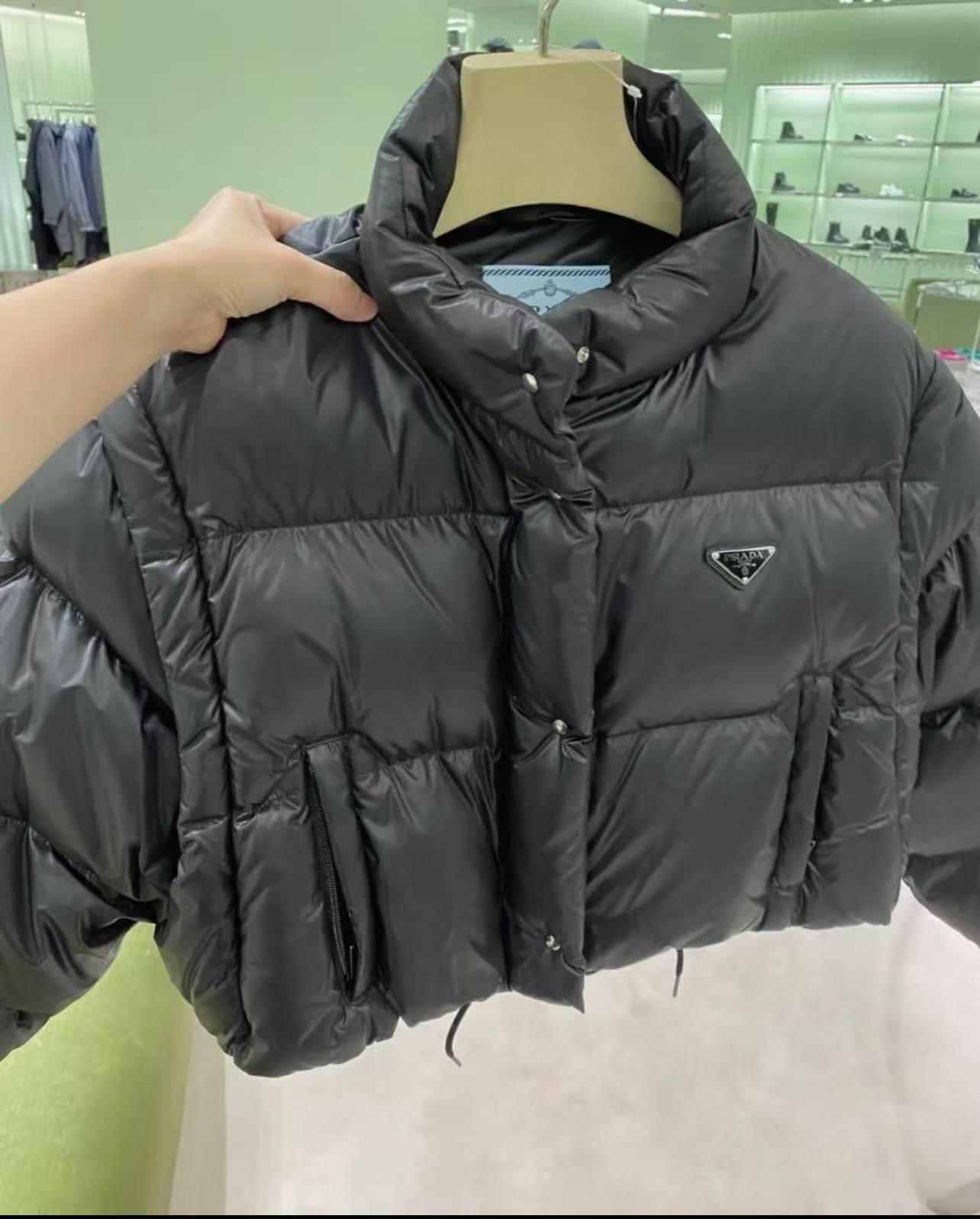 PRD Detachable two-piece short standing collar down jacket