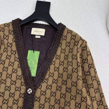 GG 25SS Vintage vintage floral logo cardigan jacket