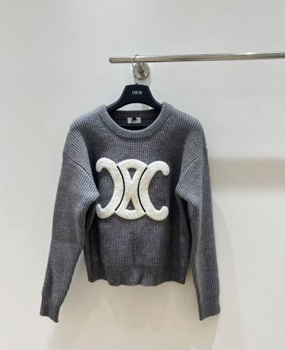 CL 25SS 3D towel embroidered Arc de Triomphe sweater