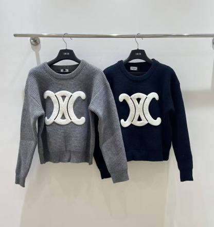 CL 25SS 3D towel embroidered Arc de Triomphe sweater