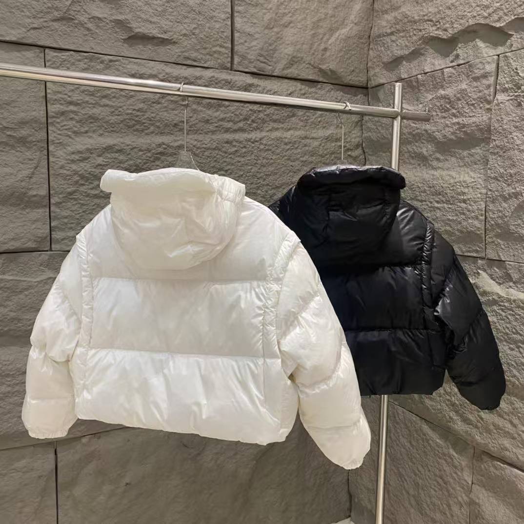 PRD 25SS Detachable 2-piece short hooded down jacket