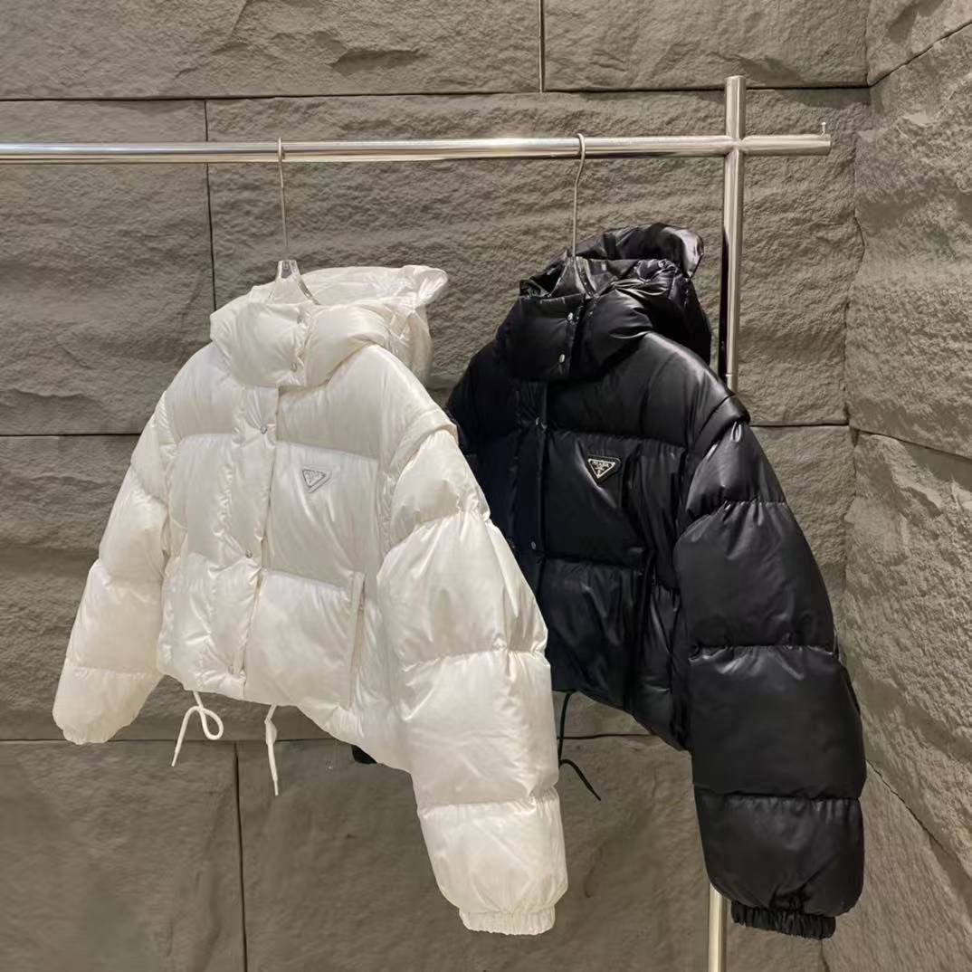 PRD 25SS Detachable 2-piece short hooded down jacket