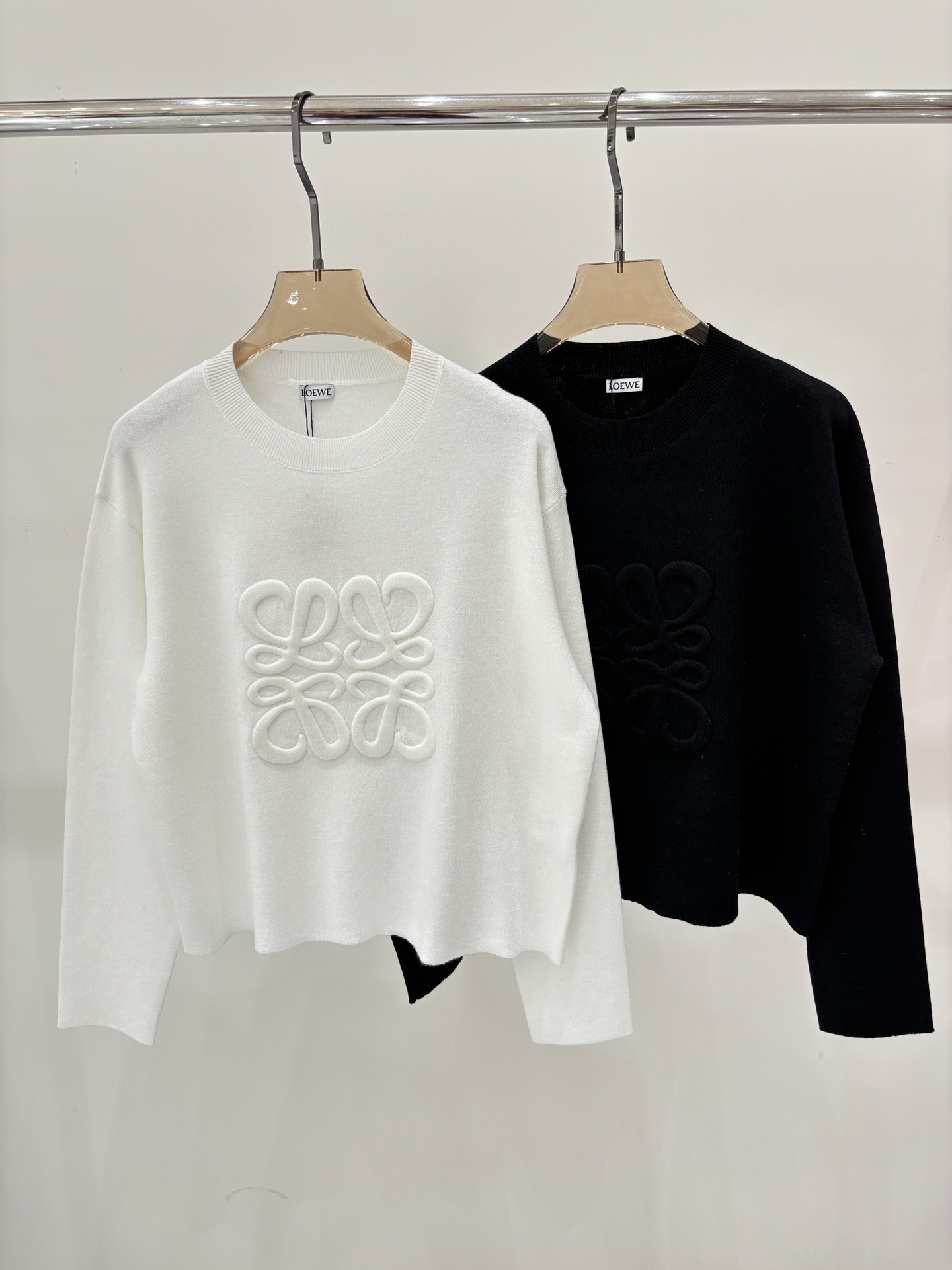 LEW 25SS Round neck knitted pullover sweater