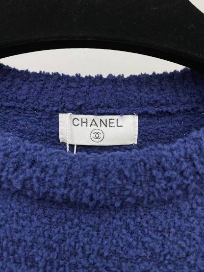 CC Jacquard logo round neck knitted sweater