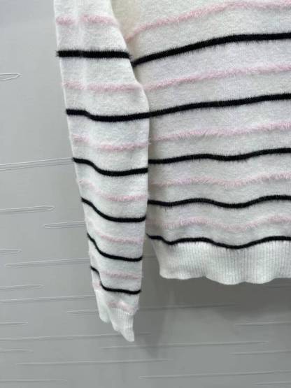 CC 25SS Striped pullover long sleeved sweater