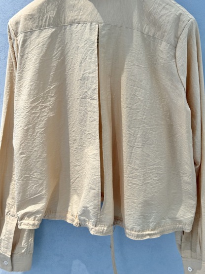 LEW 2025SS Pocket embroidered drawstring shirt