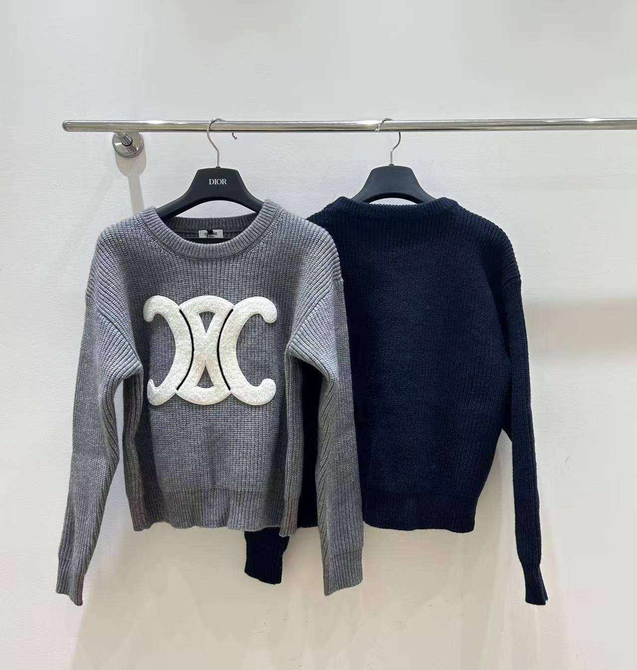 CL 25SS 3D towel embroidered Arc de Triomphe sweater