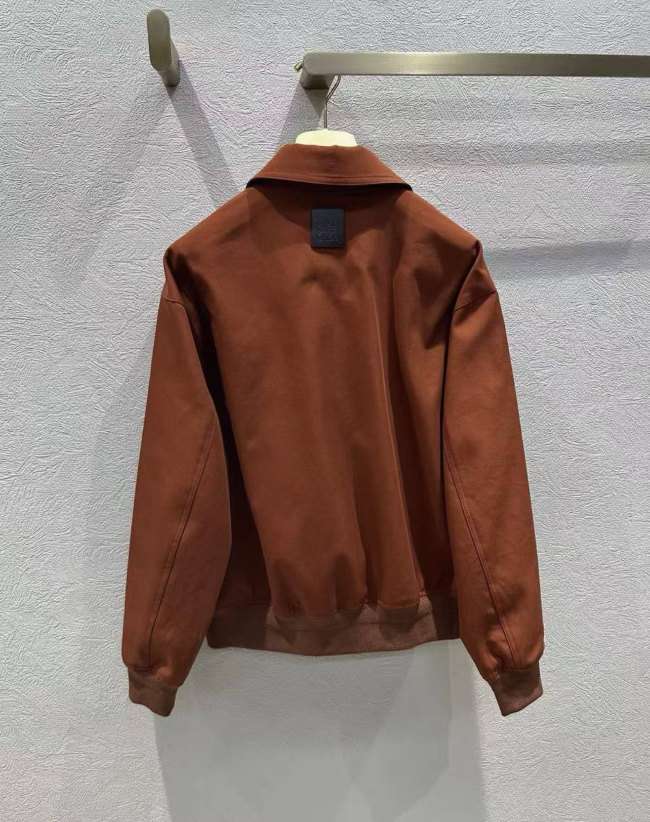 LEW 25SS Brown metal-button jacket