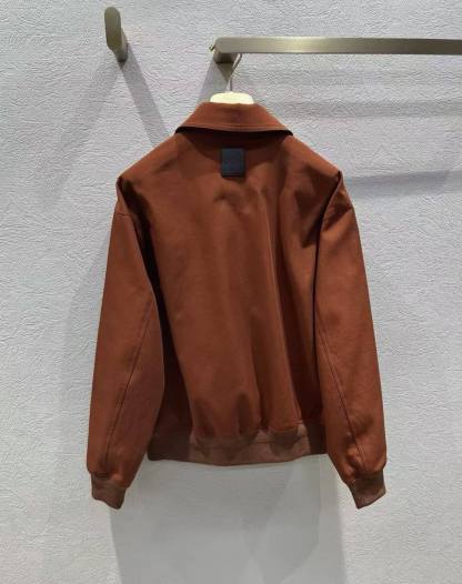 LEW 25SS Brown metal-button jacket