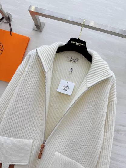 HH 25SS H pocket zipper long coat jacket