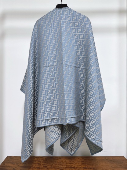 FEN 25SS Full printed tricolor shawl