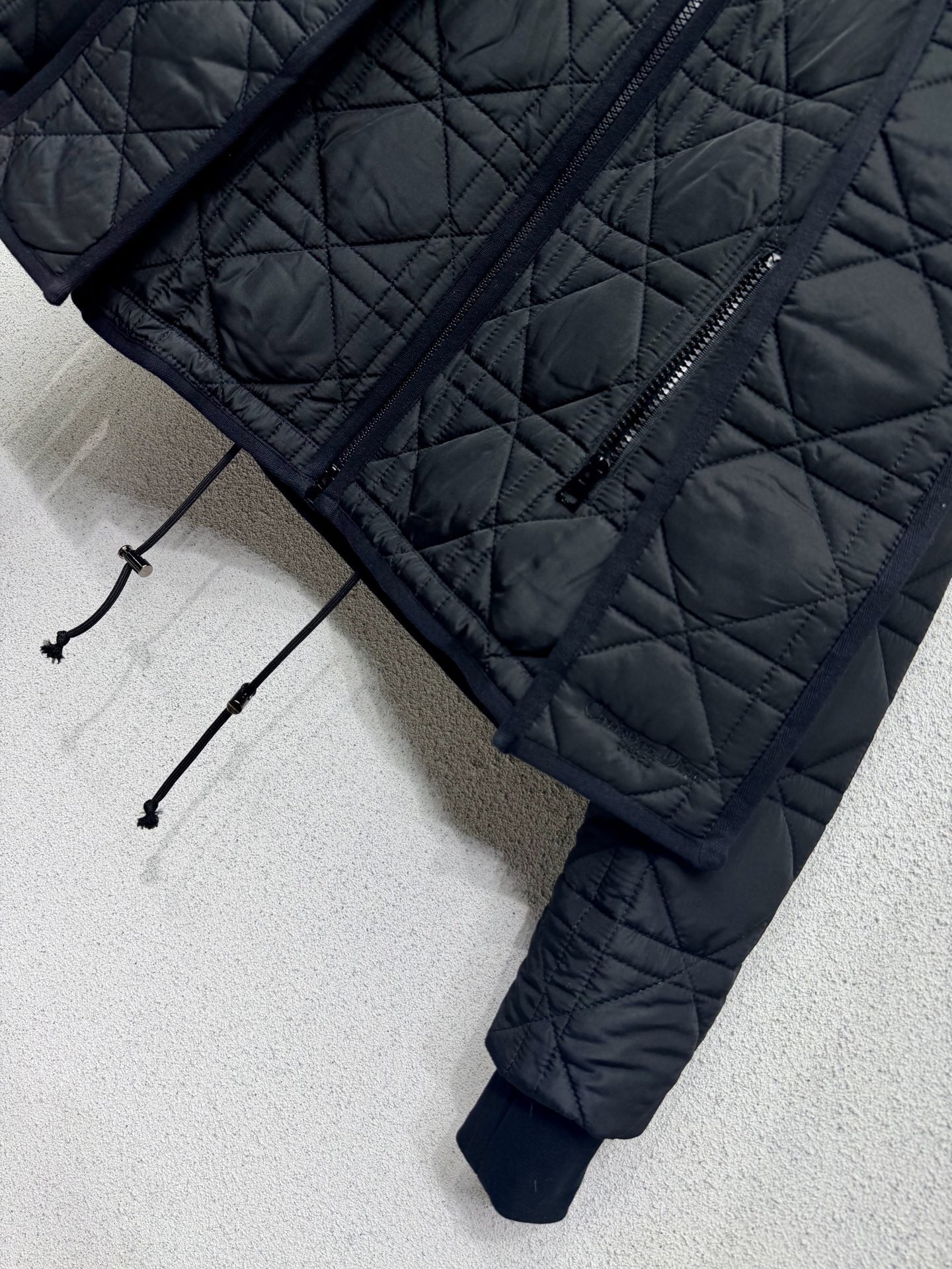 CD 25SS Ling grid pattern detachable scarf short cotton jacket