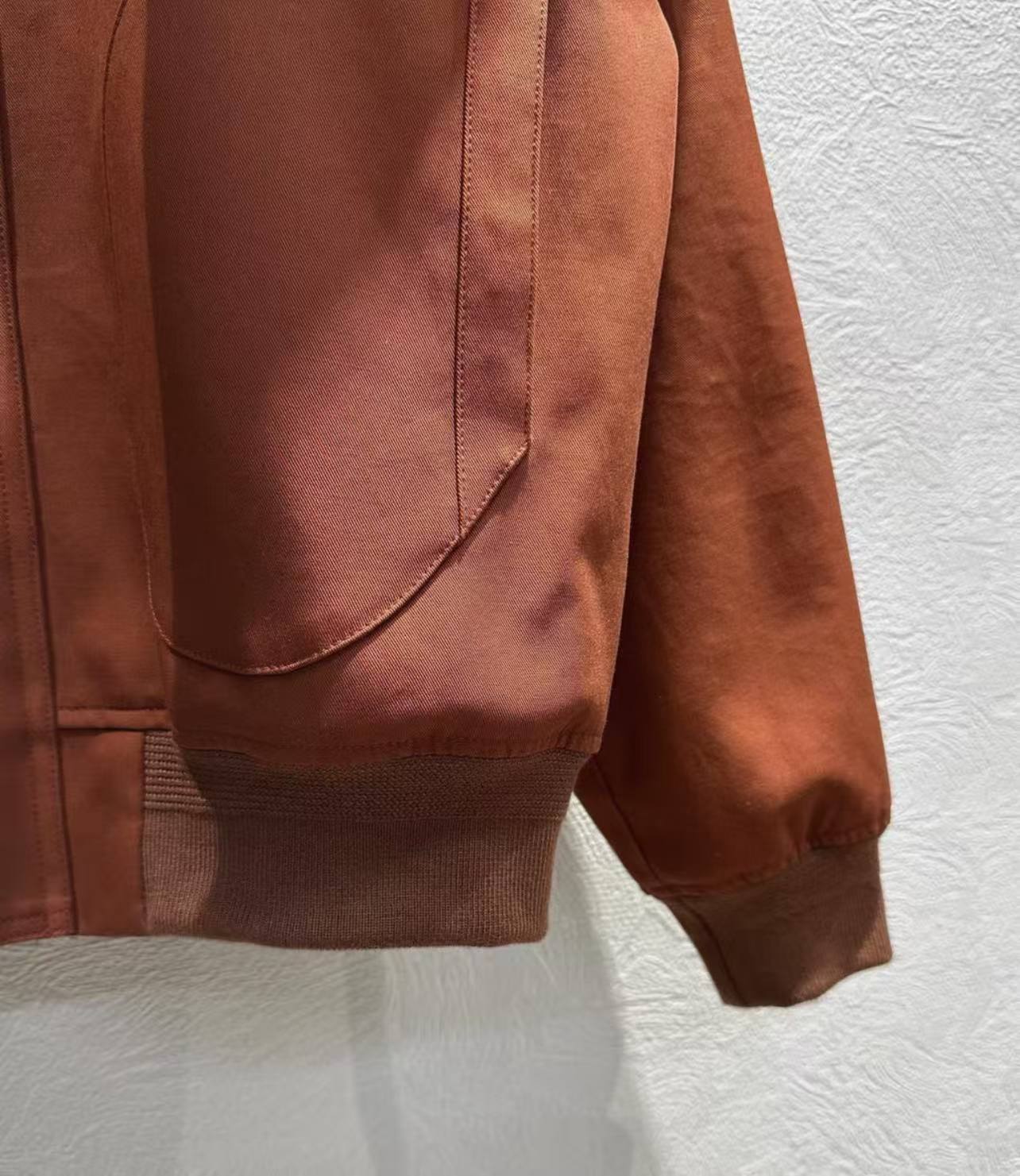 LEW 25SS Brown metal-button jacket