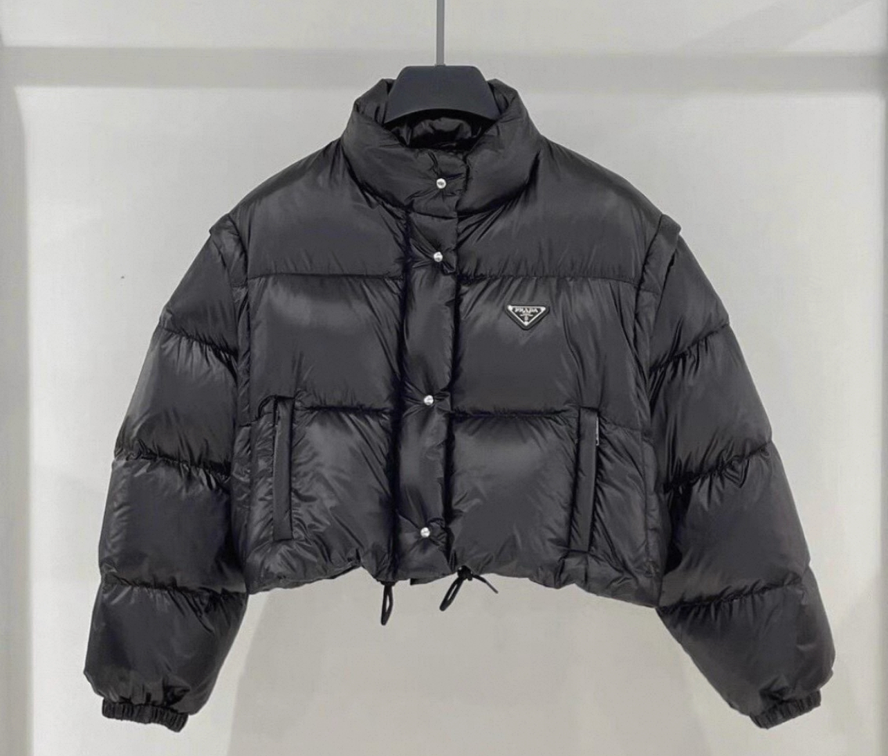 PRD Detachable two-piece short standing collar down jacket