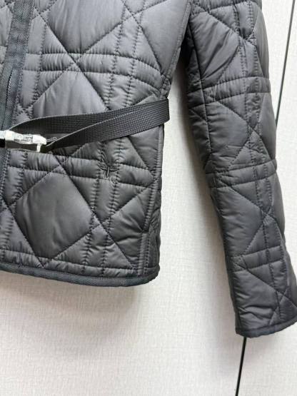 CD 25SS Lingge collar and waist cinched cotton jacket