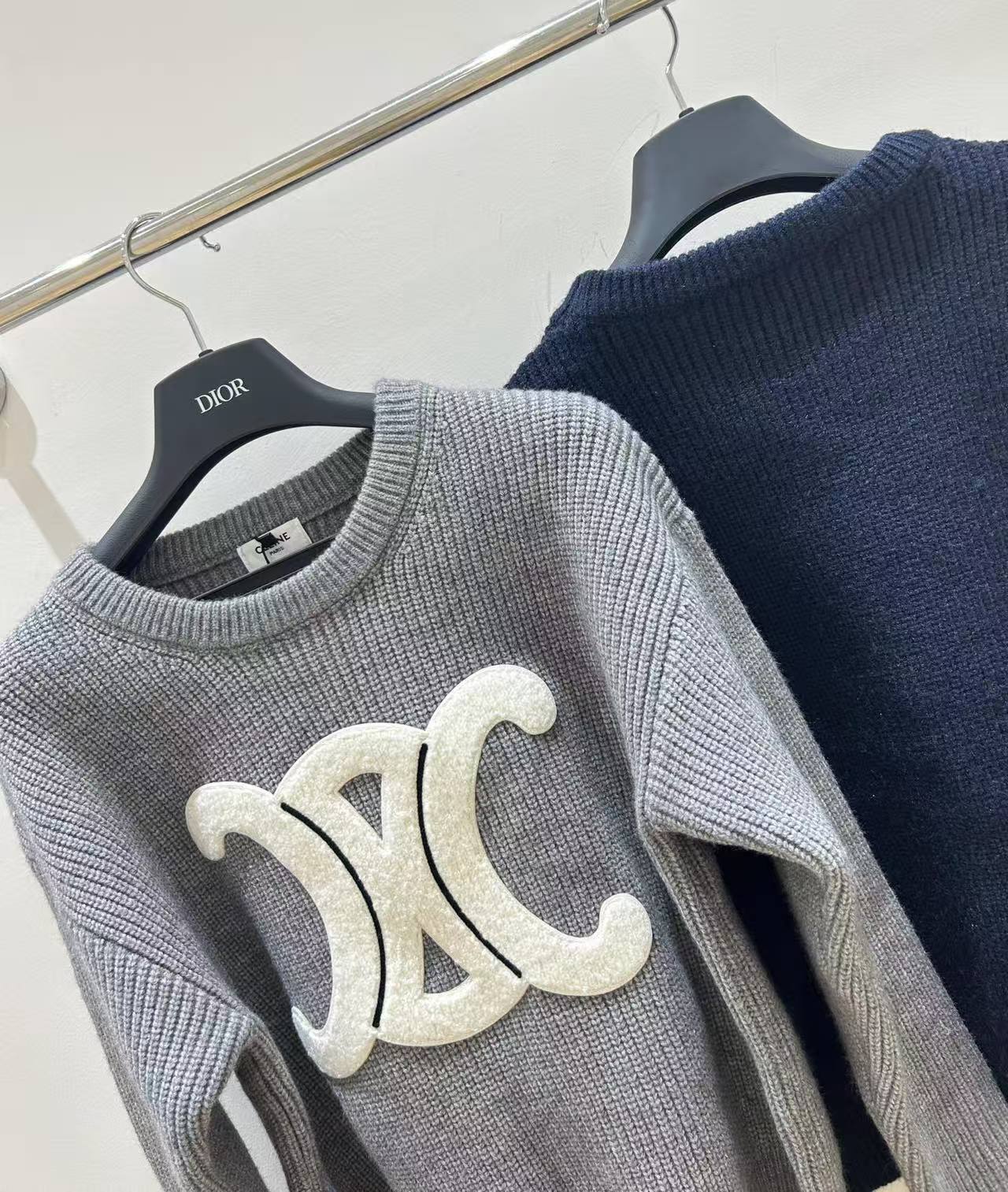 CL 25SS 3D towel embroidered Arc de Triomphe sweater