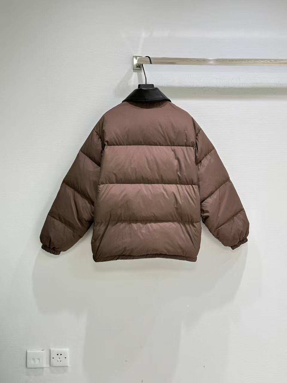 MM 25SS Leather collar 2-color down jacket