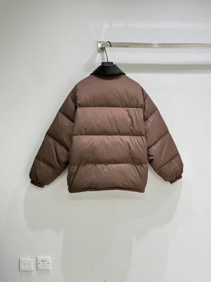 MM 25SS Leather collar 2-color down jacket