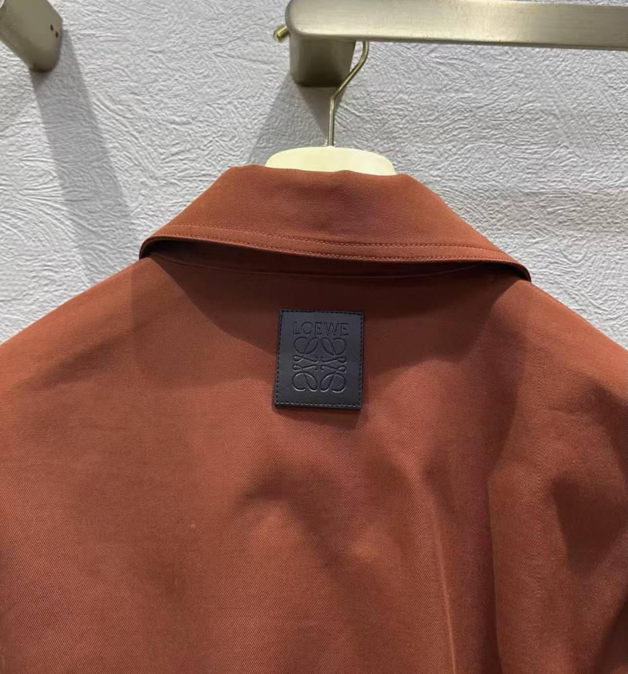 LEW 25SS Brown metal-button jacket