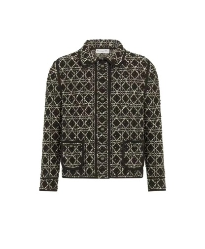 DIO Vintage Rough Rattan Plaid Jacket