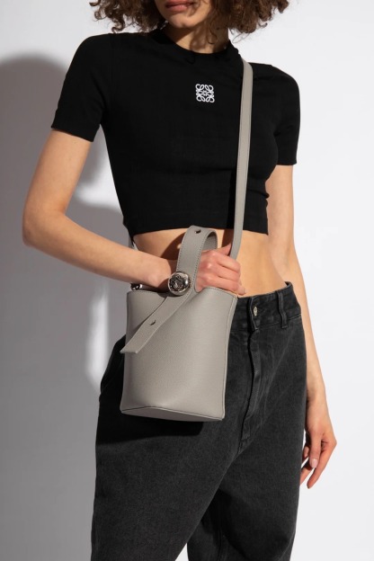 LOE Embroidered Logo Short Sleeve Knit Top