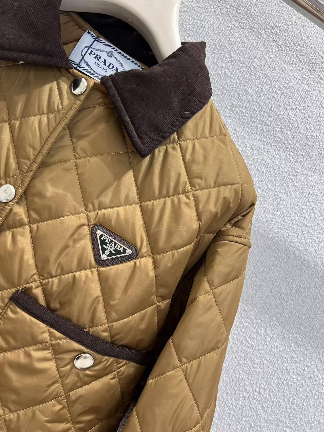 PRD 25SS Corduroy collar short cotton jacket