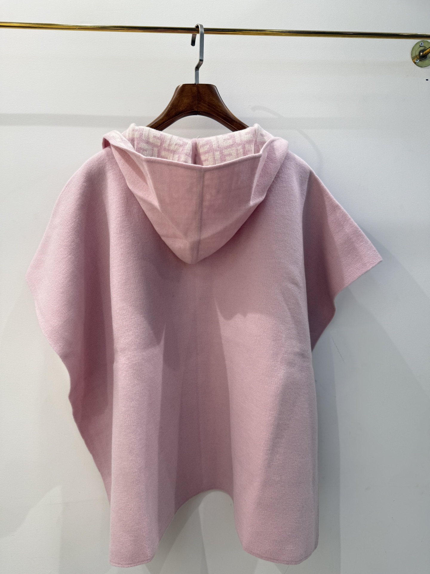 FEN 2025SS Hooded double-sided cashmere cape