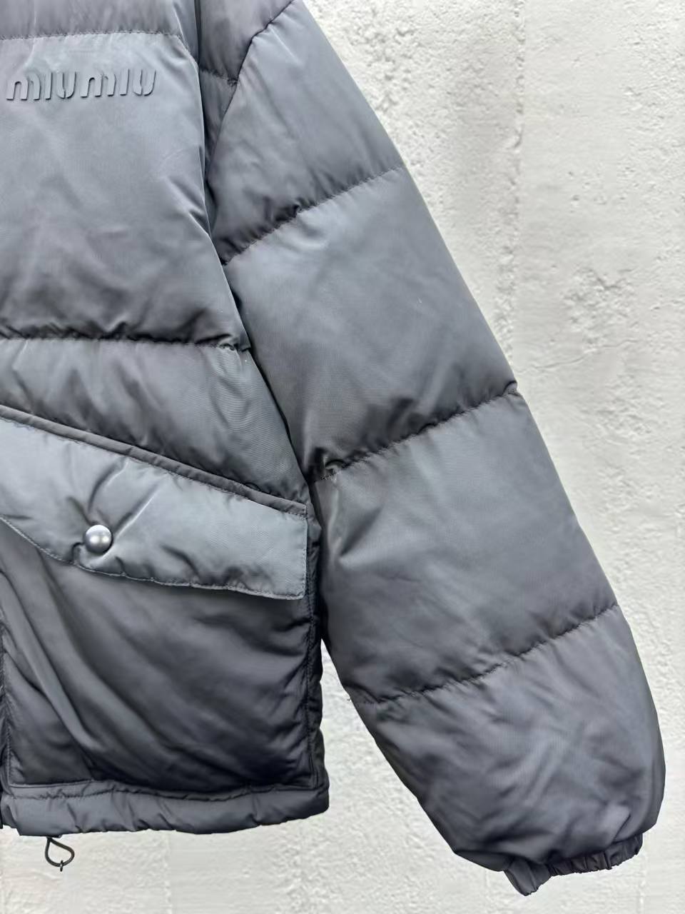 MM 25SS Leather collar 2-color down jacket