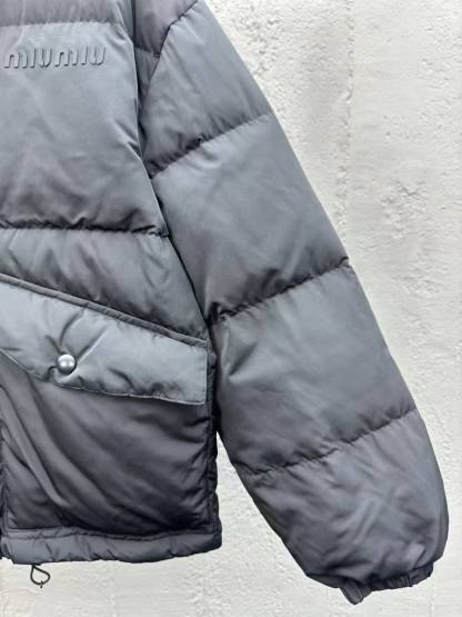 MM 25SS Leather collar 2-color down jacket