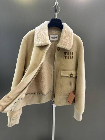 MM 25SS Flip collar short leather jacket