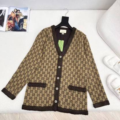 GG 25SS Vintage vintage floral logo cardigan jacket