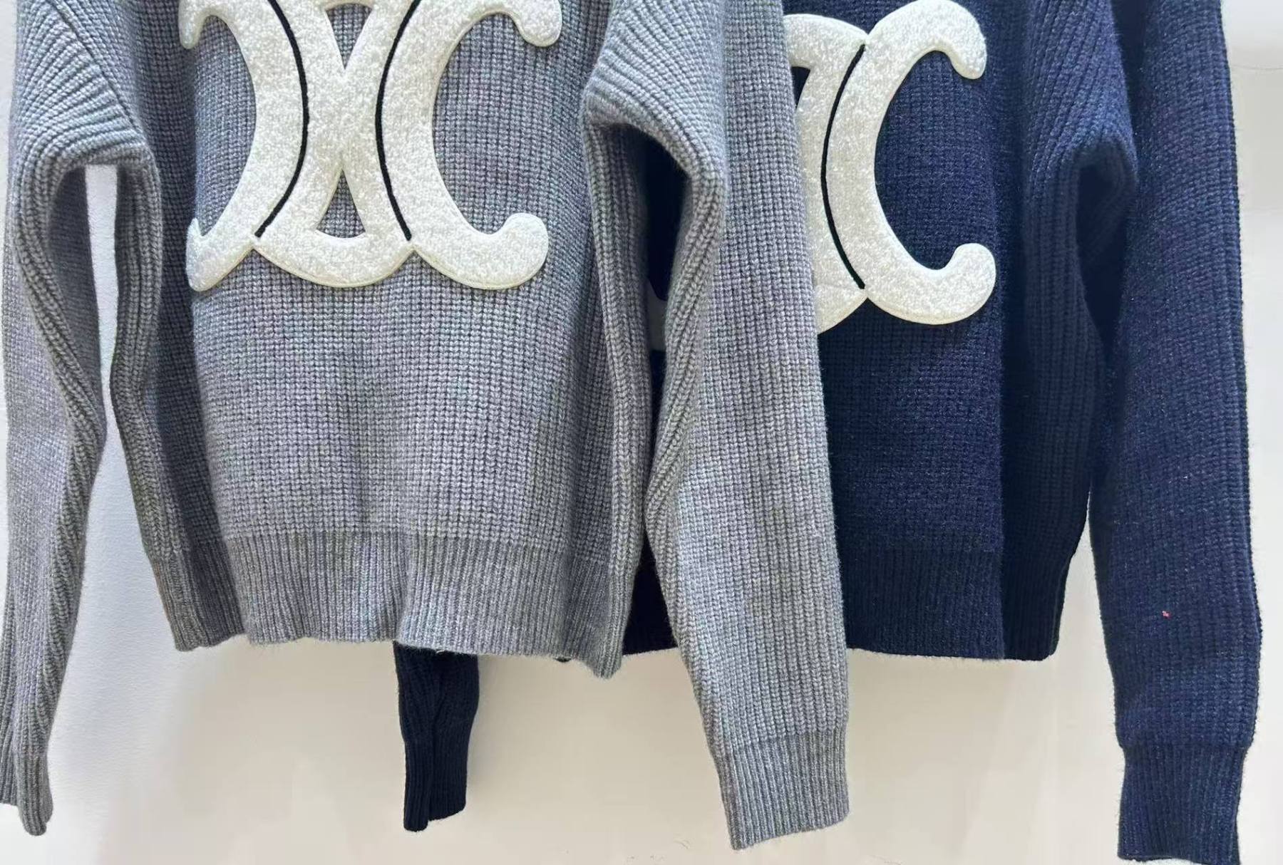 CL 25SS 3D towel embroidered Arc de Triomphe sweater