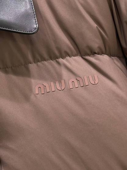 MM 25SS Leather collar 2-color down jacket