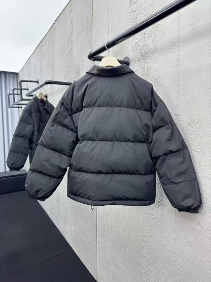 MM 25SS Leather collar 2-color down jacket