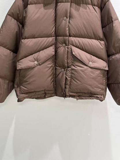 MM 25SS Leather collar 2-color down jacket