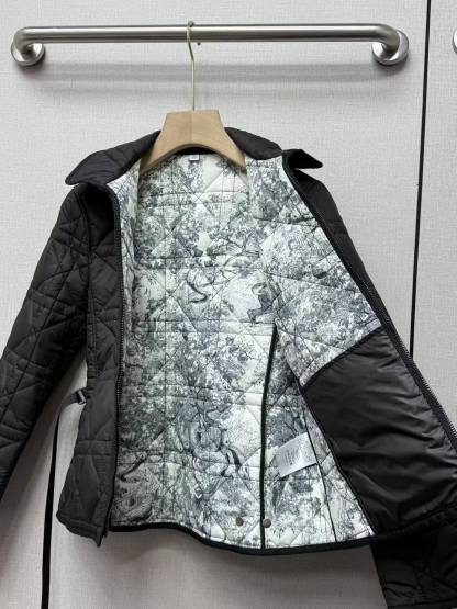 CD 25SS Lingge collar and waist cinched cotton jacket