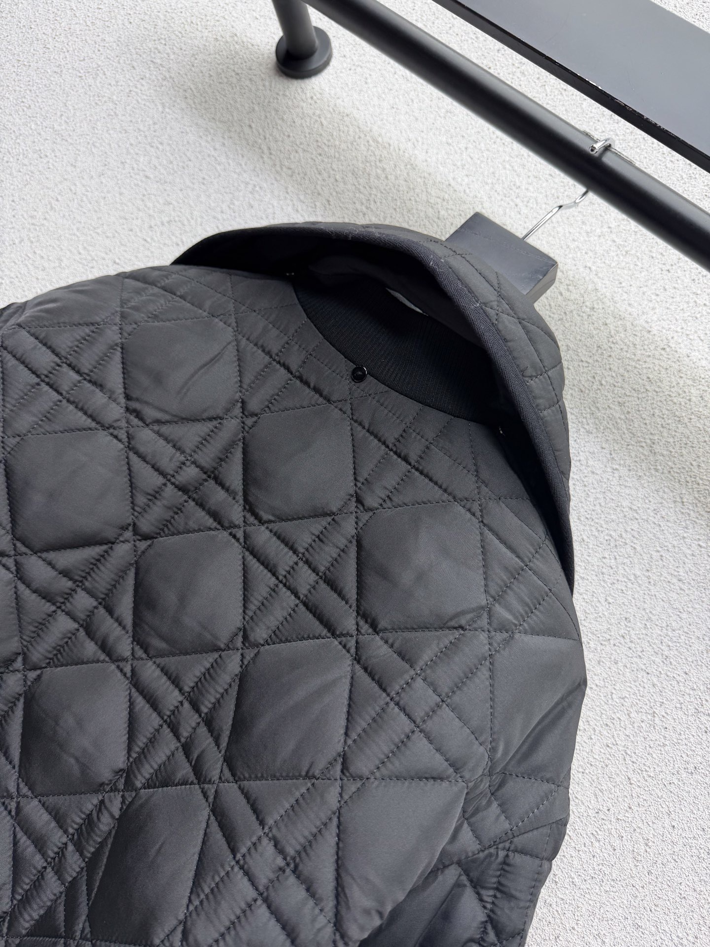 CD 25SS Ling grid pattern detachable scarf short cotton jacket