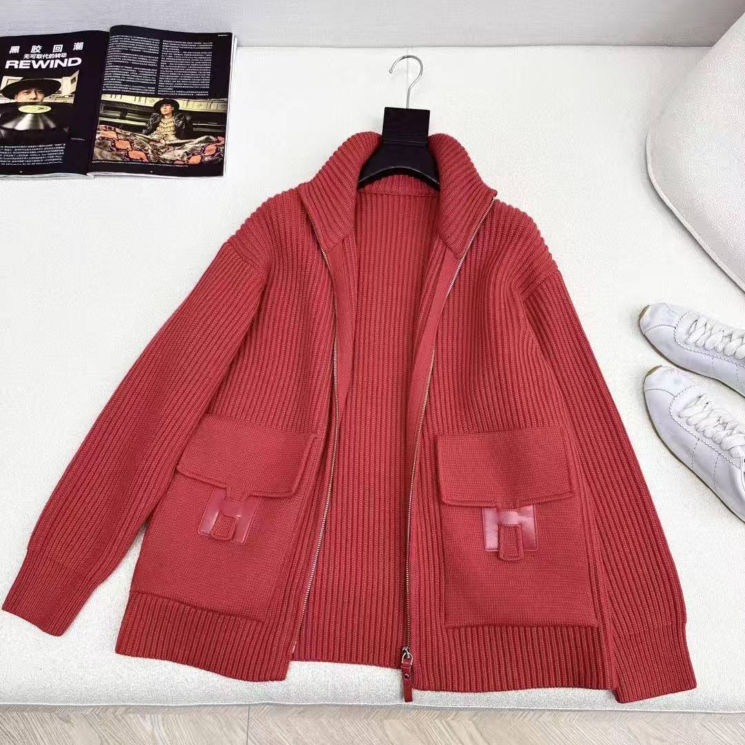 HH 25SS H pocket zipper long coat jacket