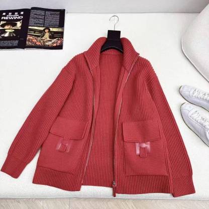 HH 25SS H pocket zipper long coat jacket
