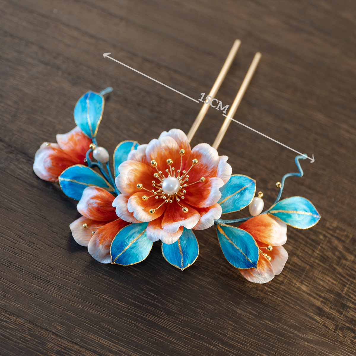 Non-heritage handmade velvet flower hairpin ancient style silk hairpin-TERRAINKUN