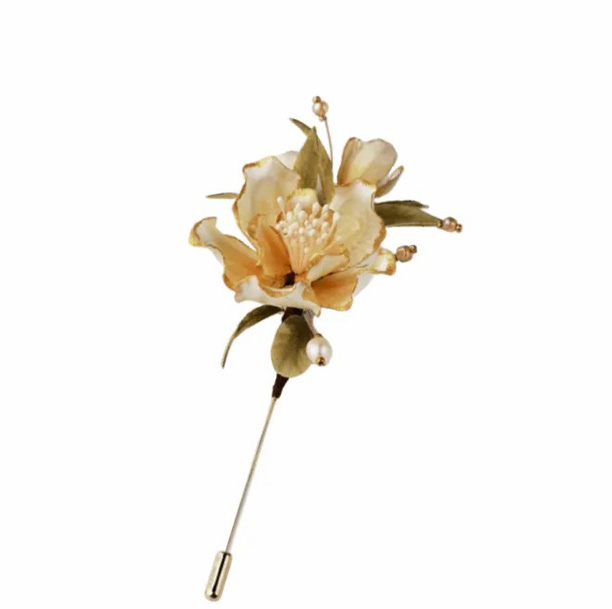 ICH Camellia Velvet Craft Hairpin 
