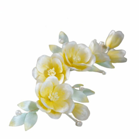 ICH Velvet Flower Camellia Hairpin